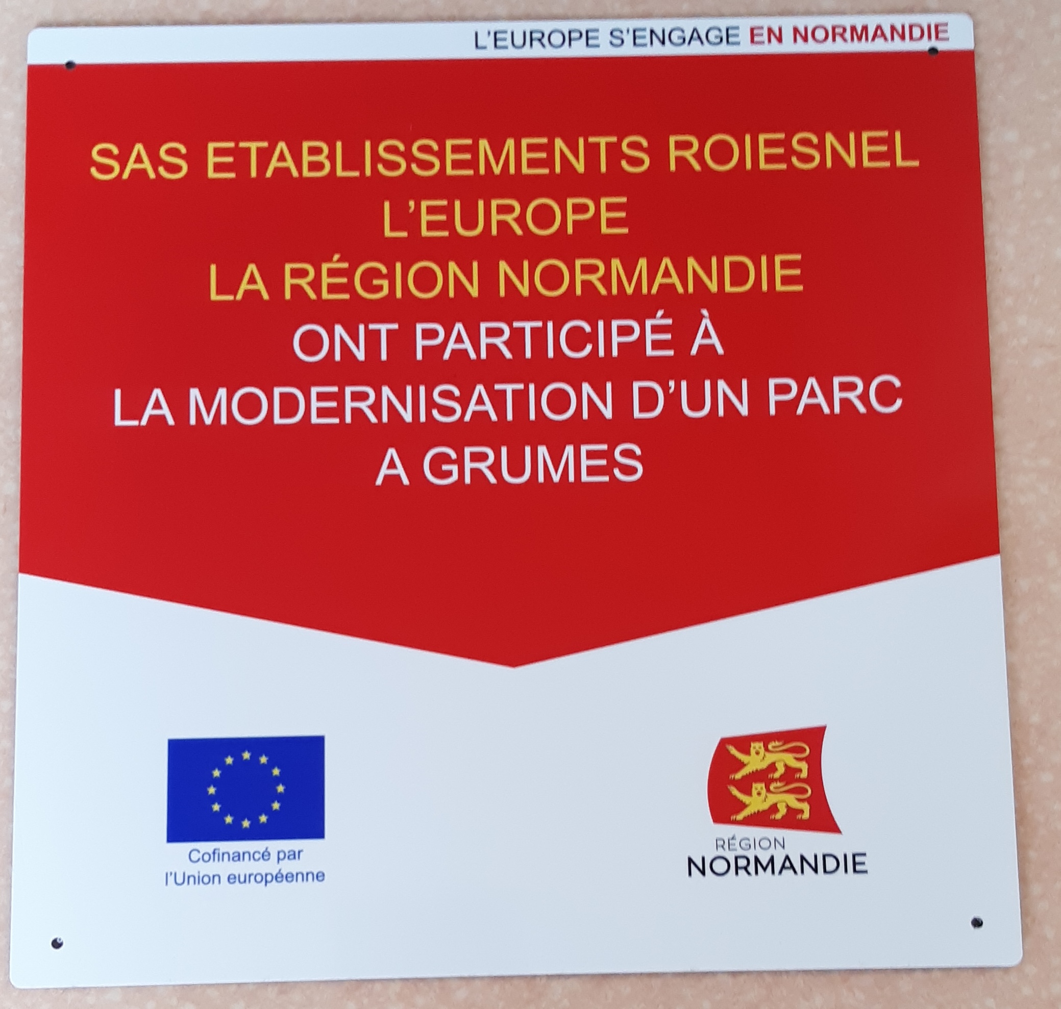 cofinancement européen modernisation parc à grumes